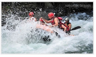 splashing in the esera river 